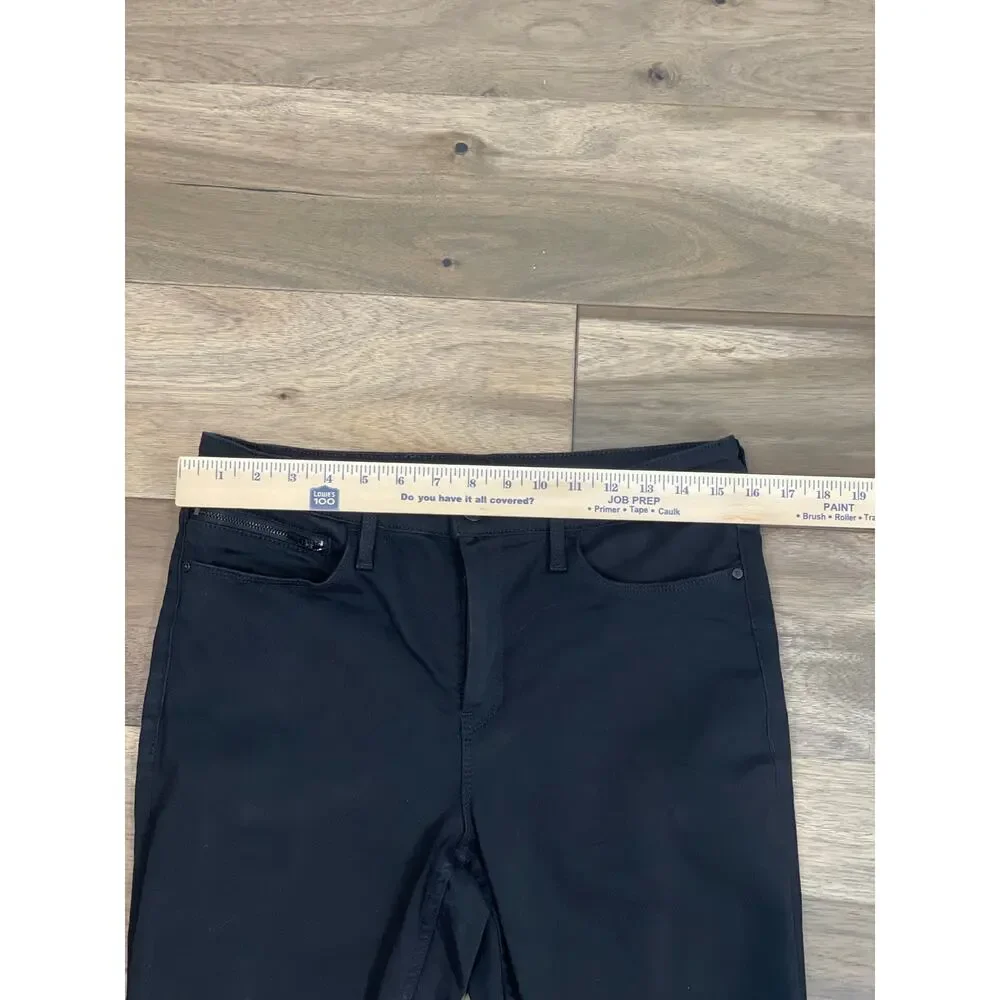 Athleta Black Jeans 12P Stretch Denim Mid Rise Slim Ankle Petite